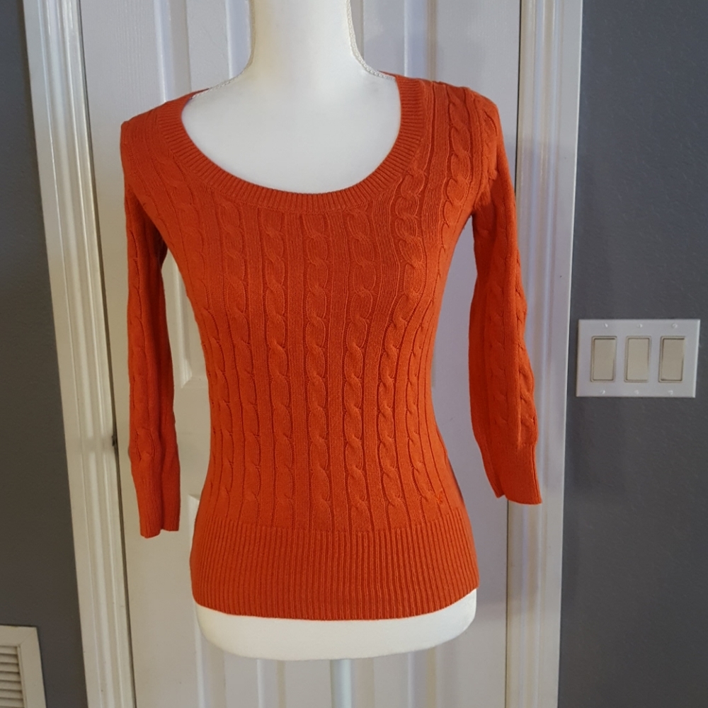 American eagle outfitters XS knit Orange Sweater